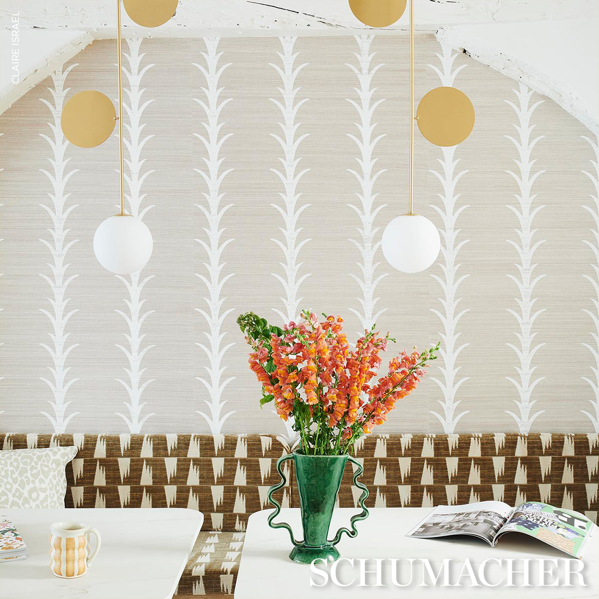 ACANTO STRISCIA SISAL | NEBBIA E GESSO