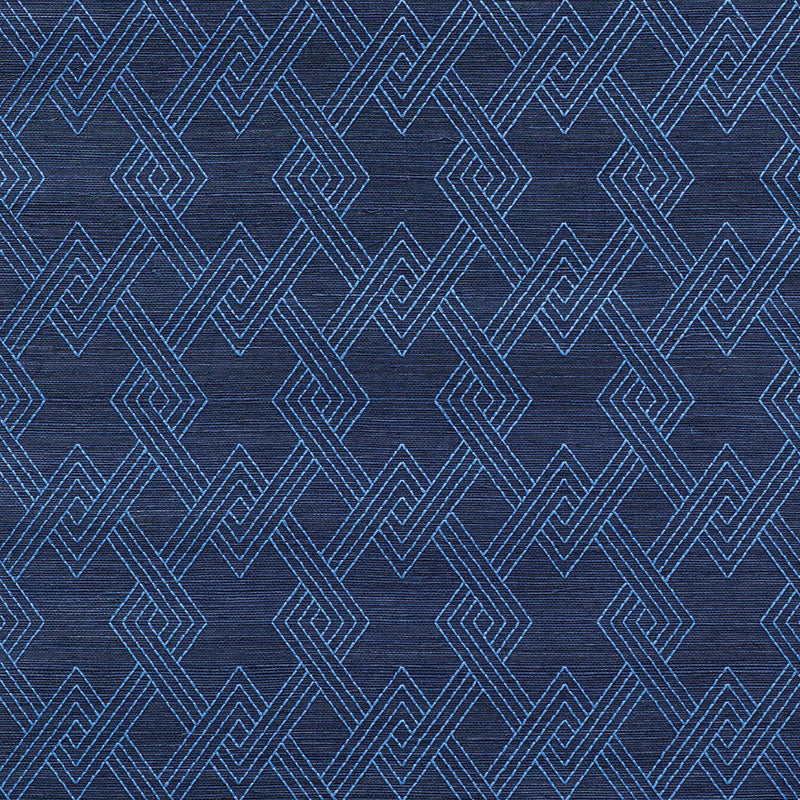 HIX EMBROIDERED SISAL | Blue