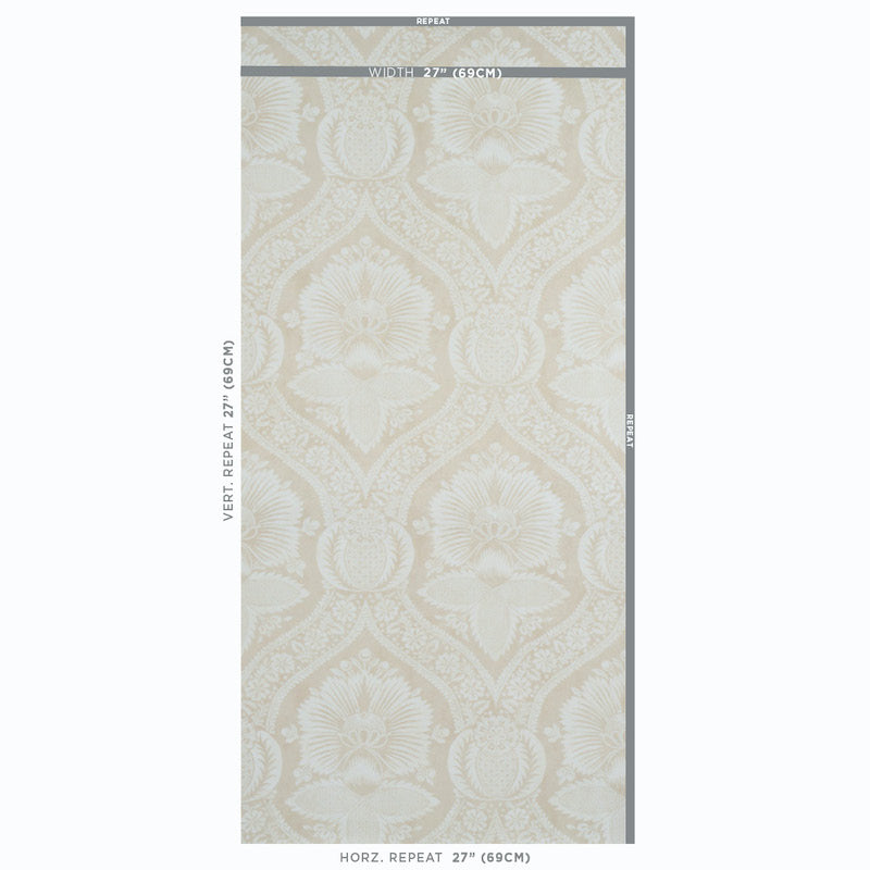 STAMPA DAMASCATA VILLANDRY | NEUTRO