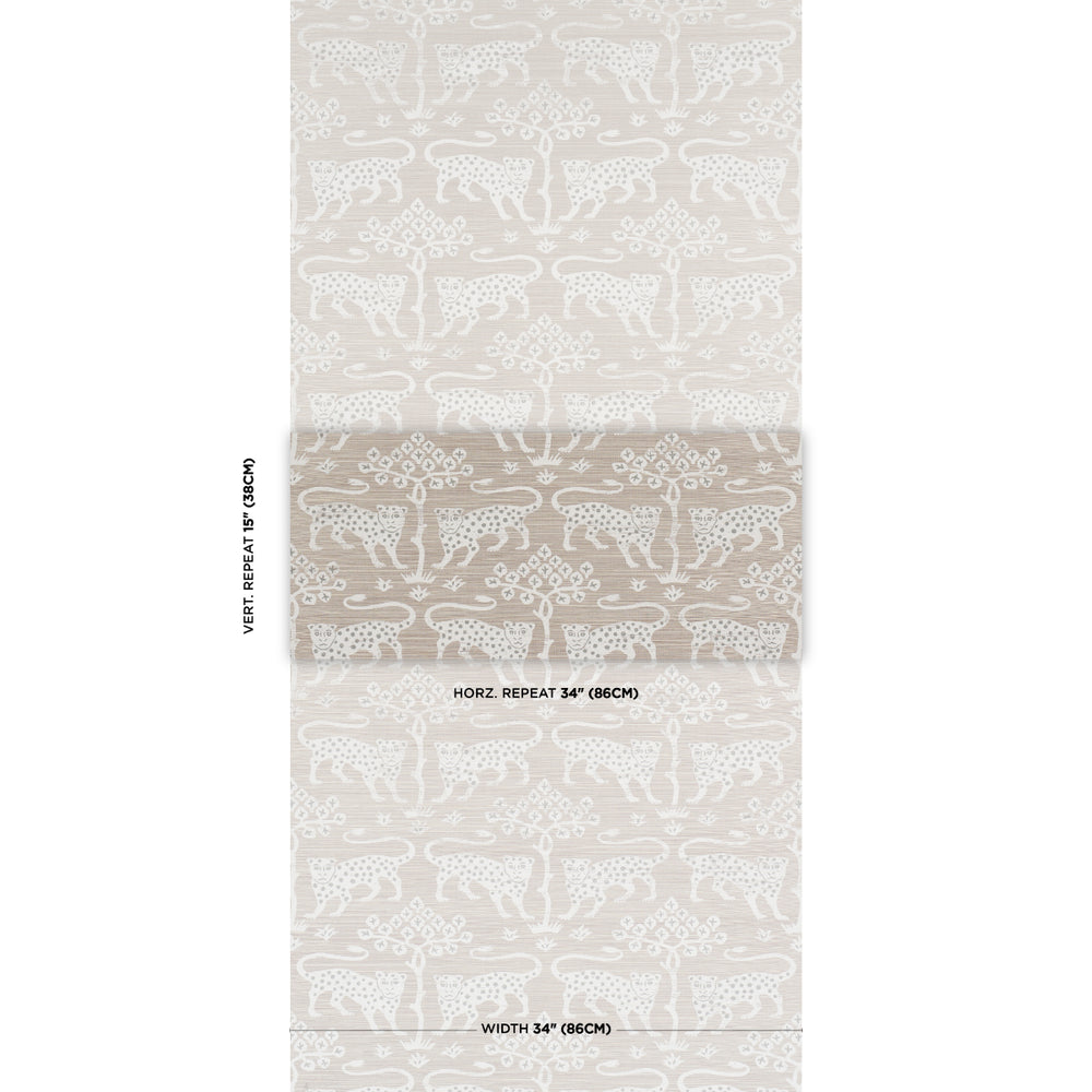 WOODLAND LEOPARD SISAL | Silver