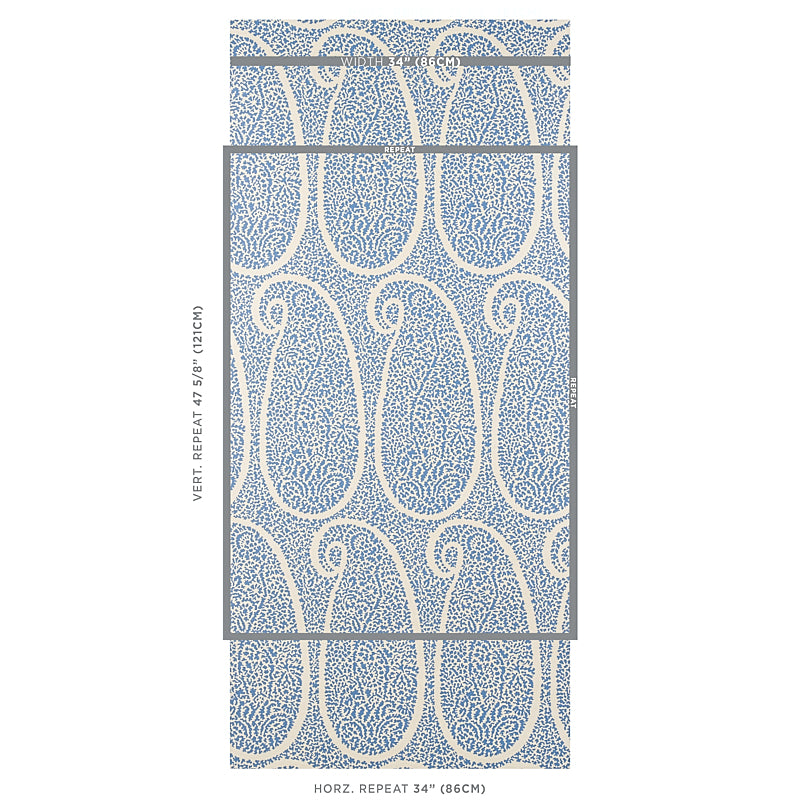 AMBALA PAISLEY SISAL | BLU ACCESO