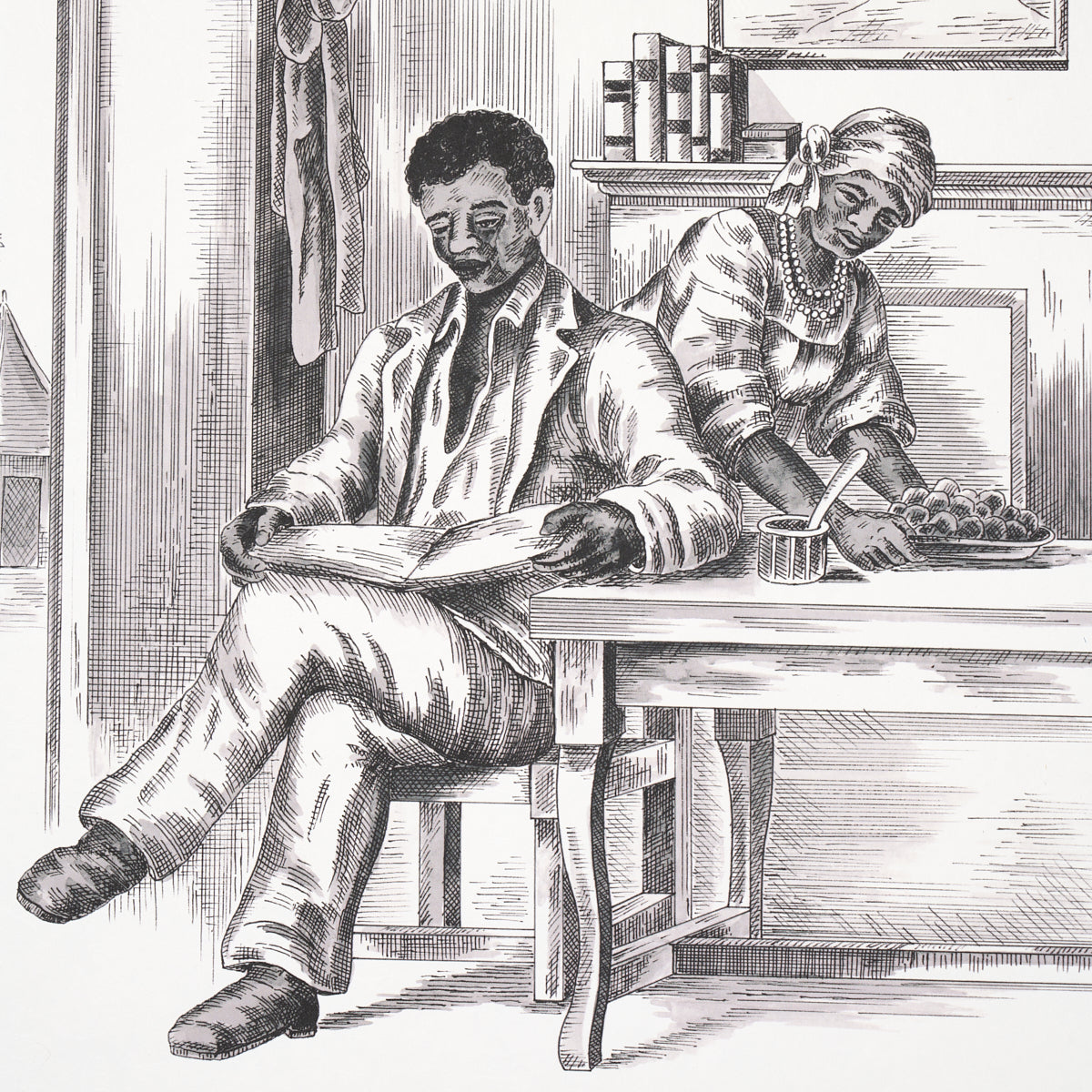 TOILETTE TOUSSAINT | NERO SU AVORIO