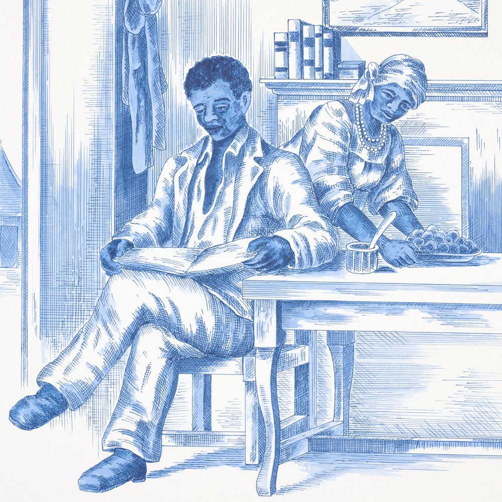 TOILETTE TOUSSAINT | BLU SU AVORIO