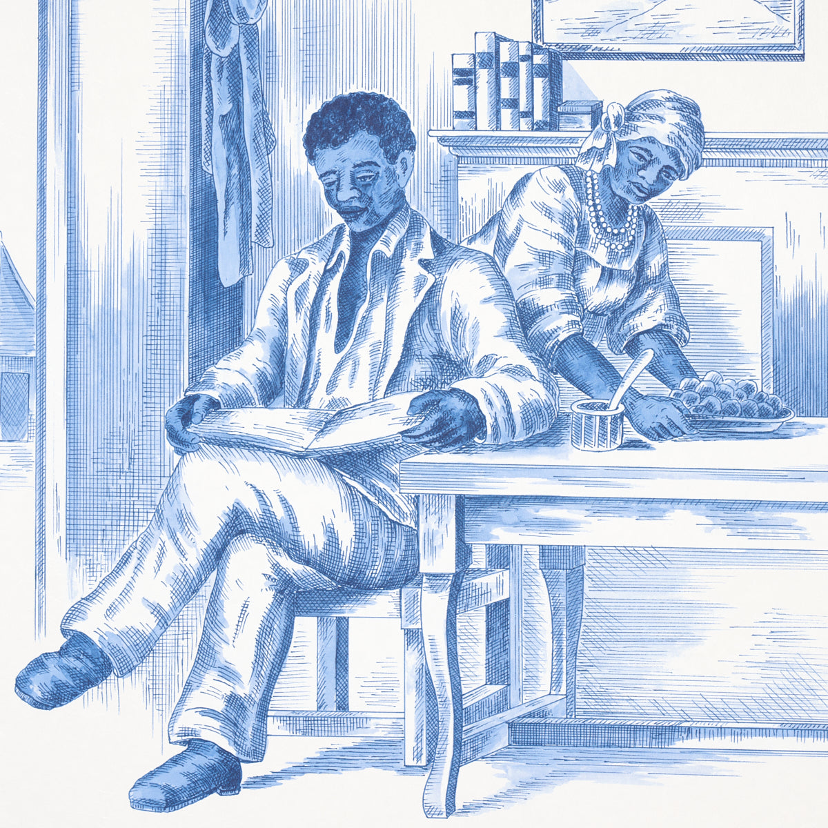 TOILETTE TOUSSAINT | BLU SU AVORIO