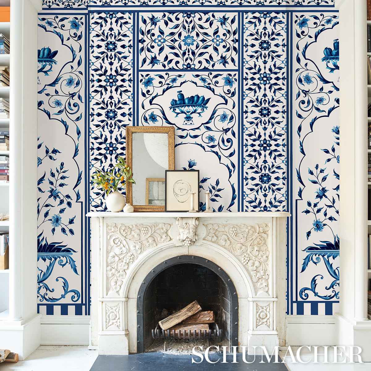 PANNELLO GIARDINO MUGHAL B | BLU