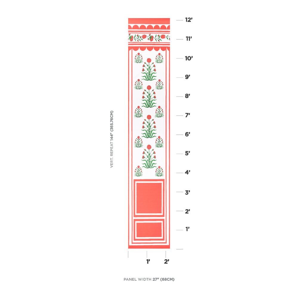 ROYAL POPPY PANEL B | Red