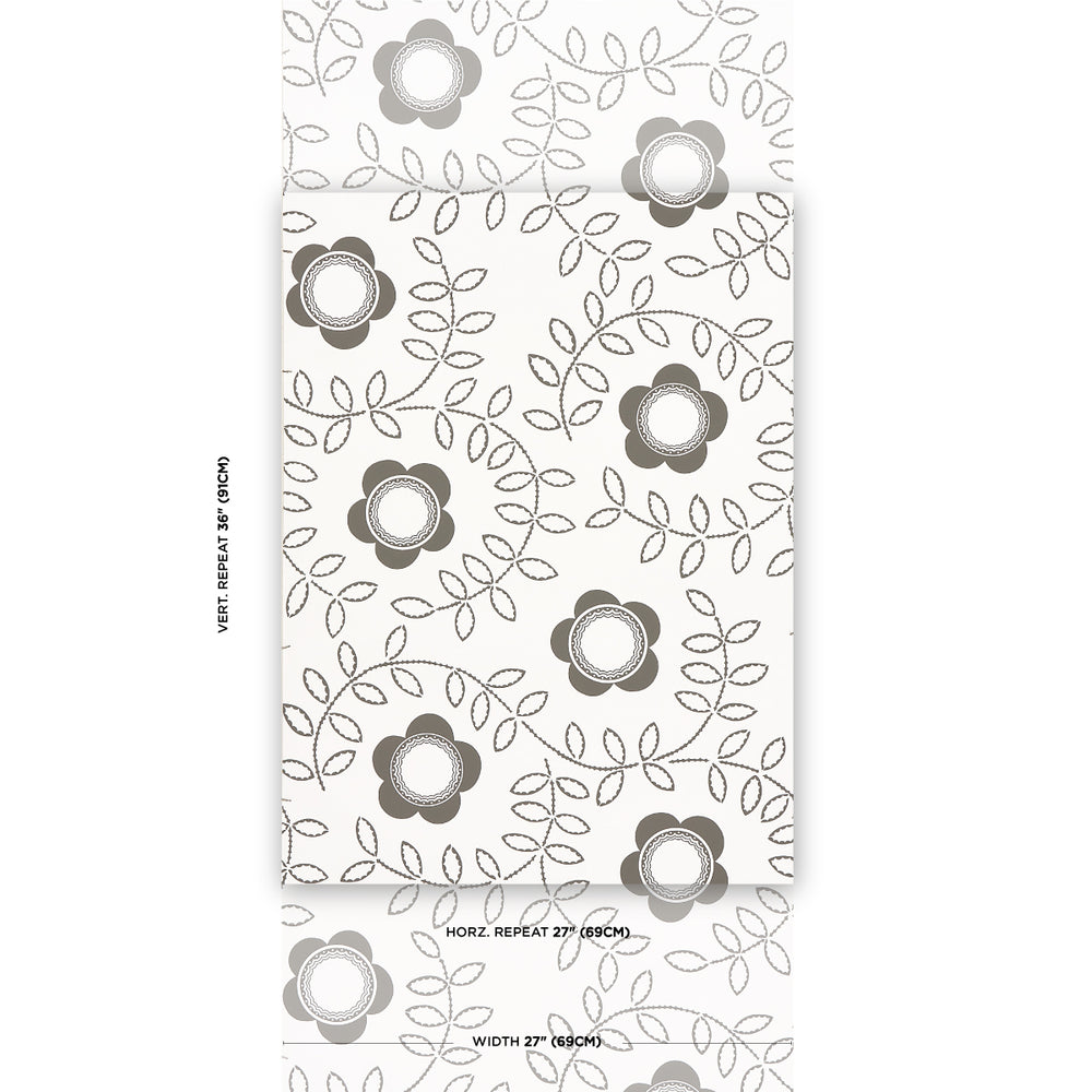 TUDOR ROSE | Charcoal White