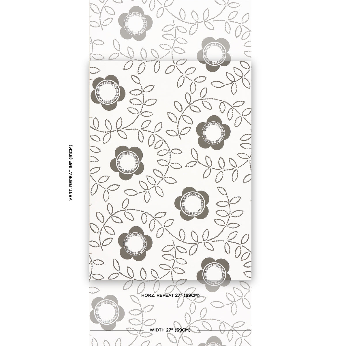 TUDOR ROSE | Charcoal White
