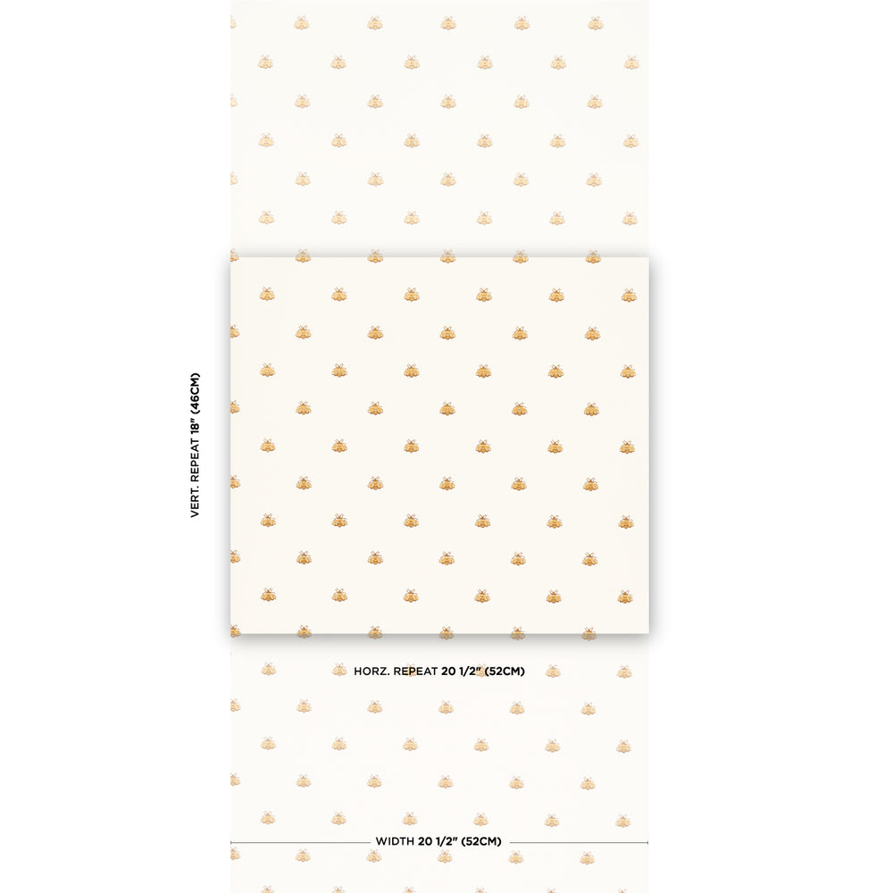 HUBERT'S BEES | White & Gold