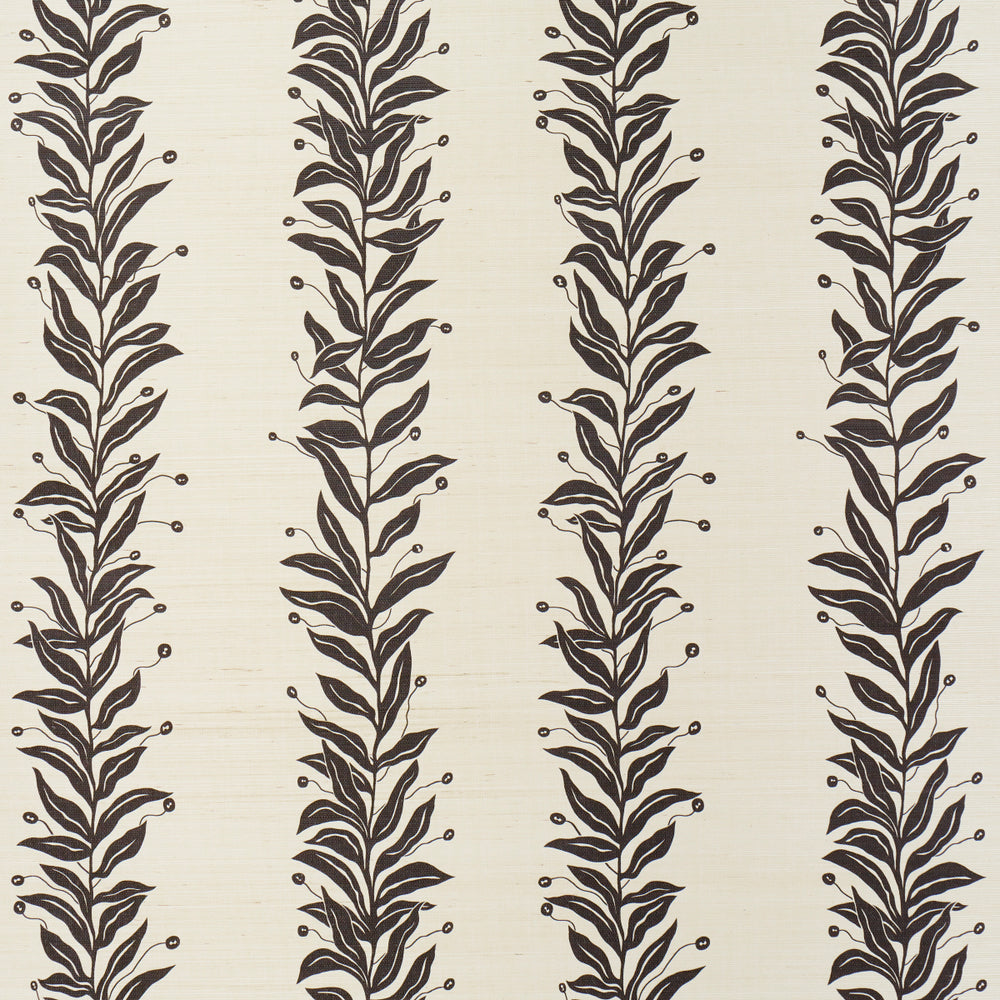 TENDRIL STRIPE SISAL | Black & Cream