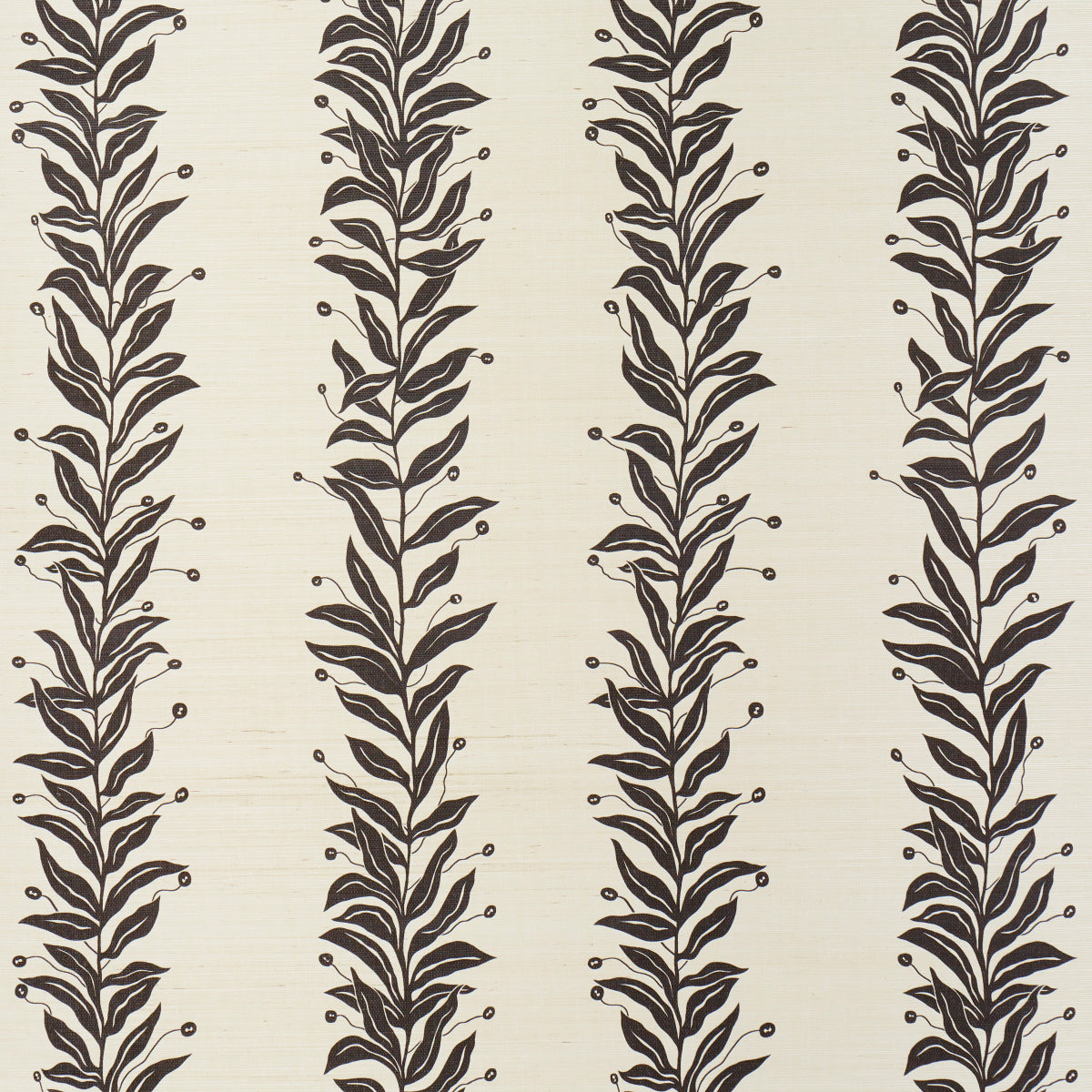 TENDRIL STRIPE SISAL | Black & Cream