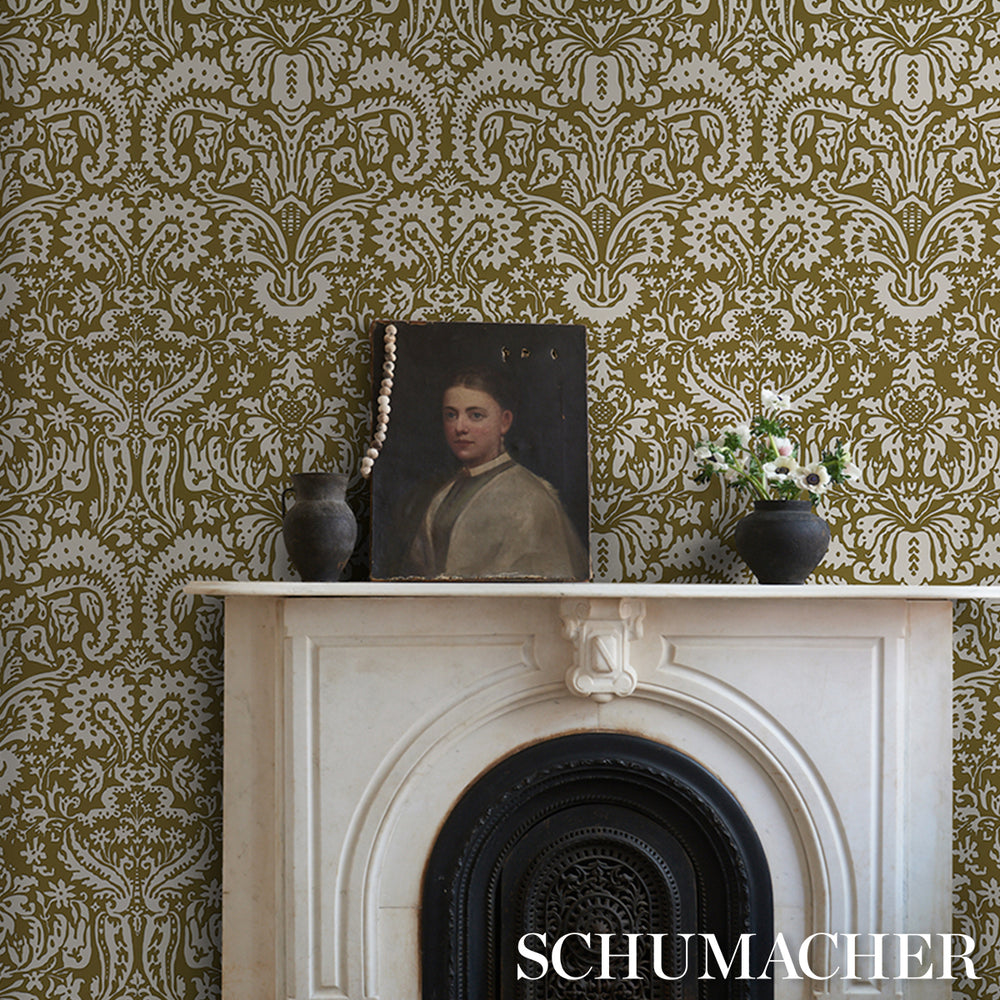 SUFFOLK DAMASK | OLIVE