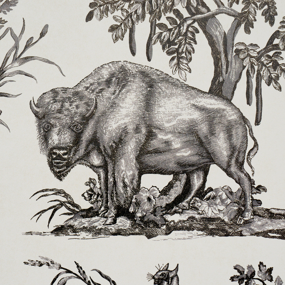 Western Toile | Carbon