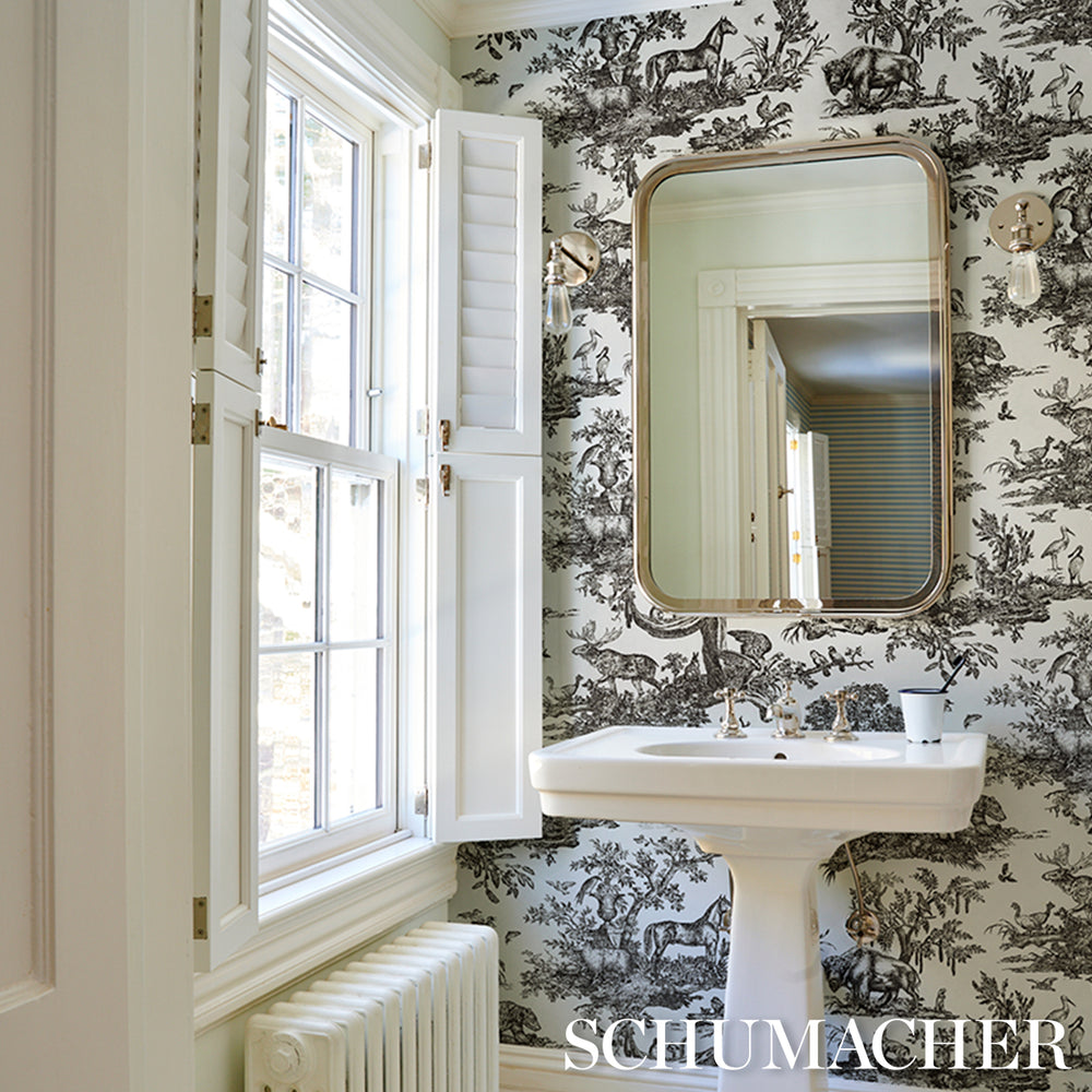 Western Toile | Carbon