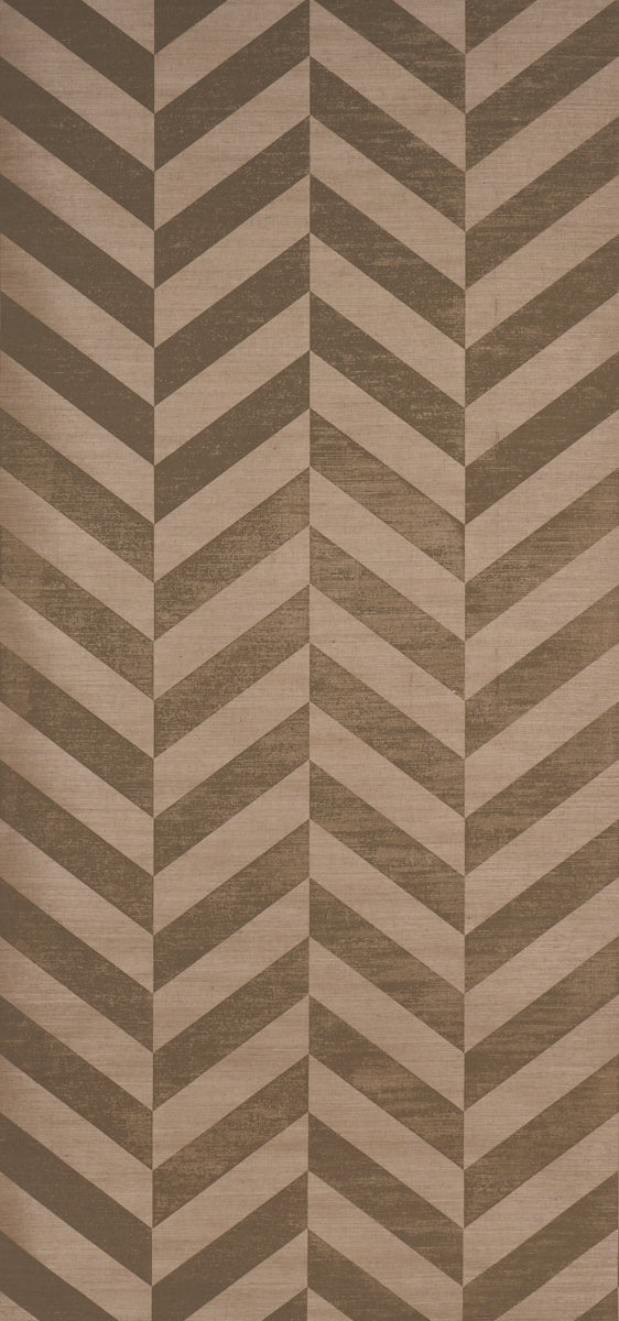 STAGGERED CHEVRON SISAL | Brown
