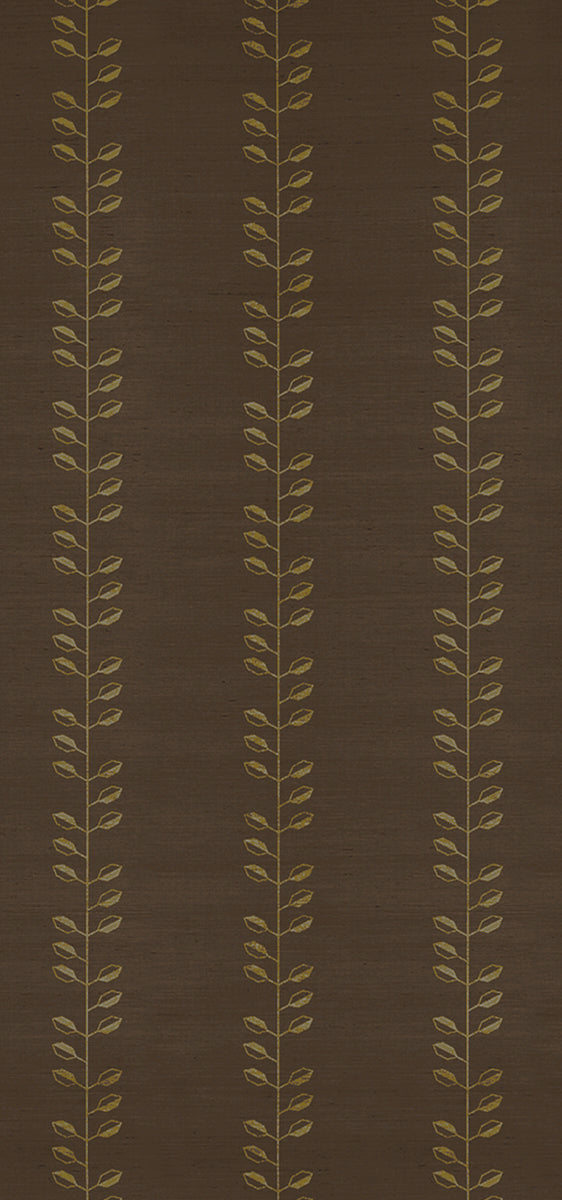 GEO LEAF SISAL | Metallic Gold & Sepia