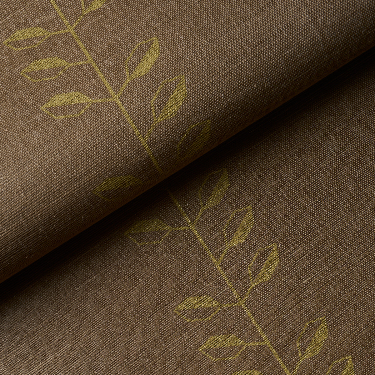 GEO LEAF SISAL | Metallic Gold & Sepia