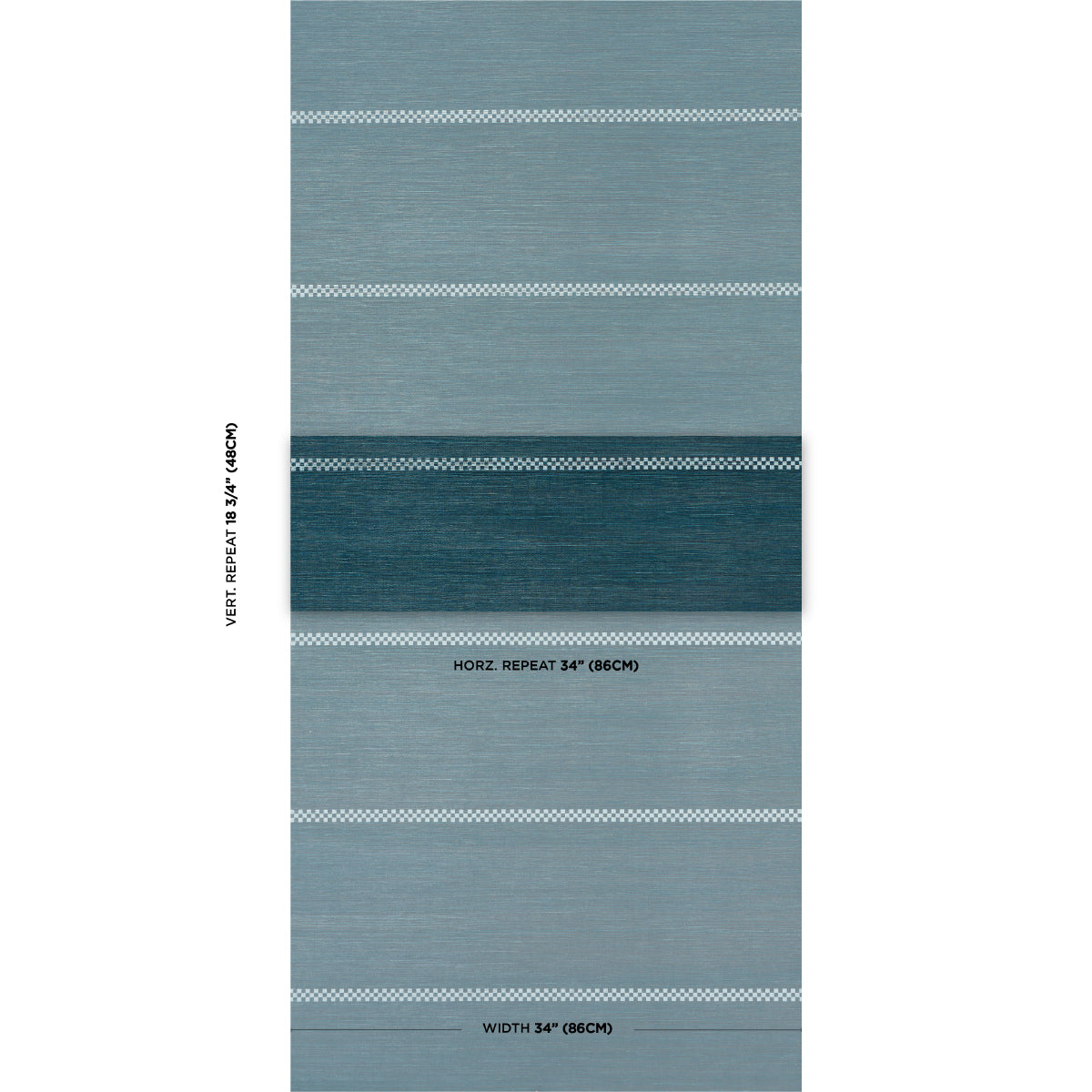 CHECKERED STRIPE SISAL | Peacock