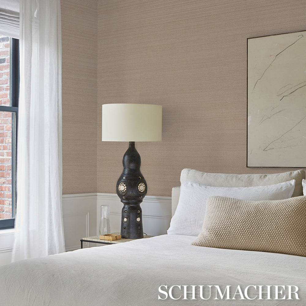 MUSA ABACA WALLCOVERING | Antique Blush