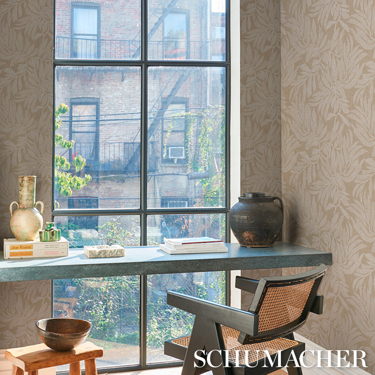 TAYRONA PALM MOSAIC SISAL | Playa Dorada Sand