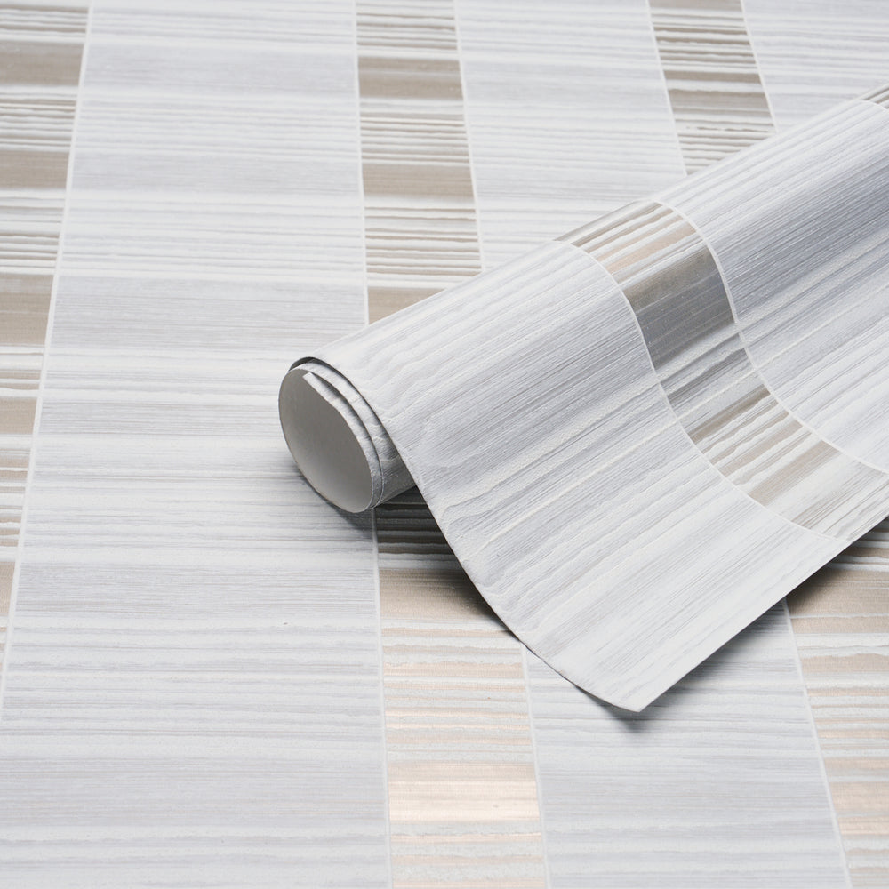ORREN RIDGED WALLCOVERING | Pewter