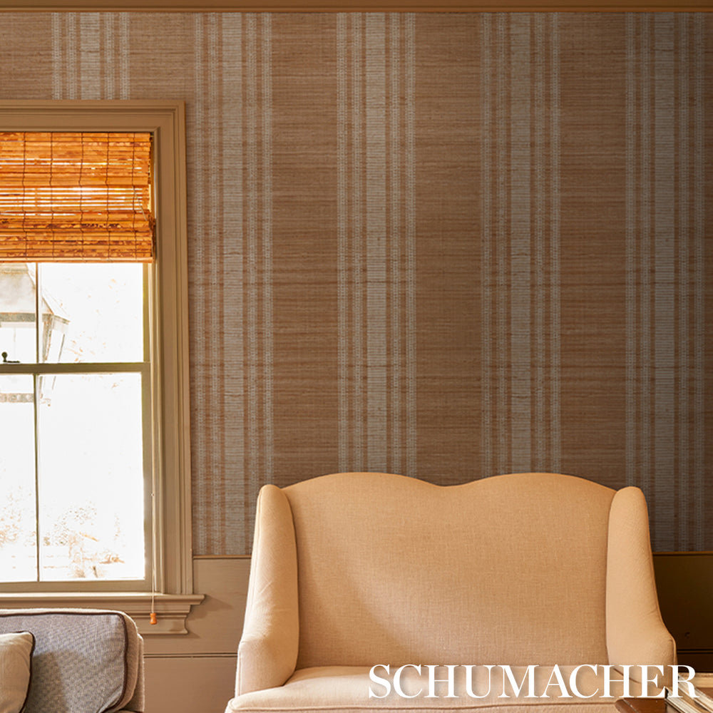 CASSIA SILK STRIPE WALLCOVERING | Neutral