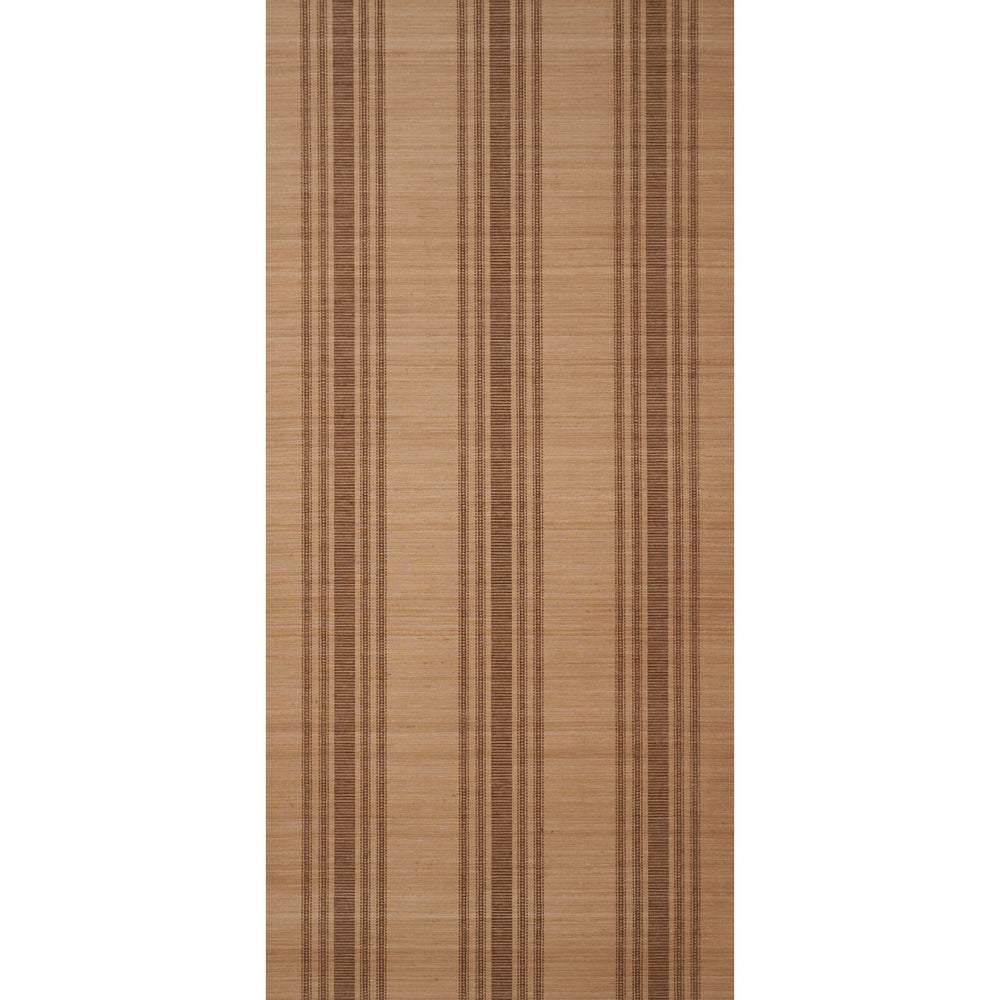 CASSIA SILK STRIPE WALLCOVERING | Walnut