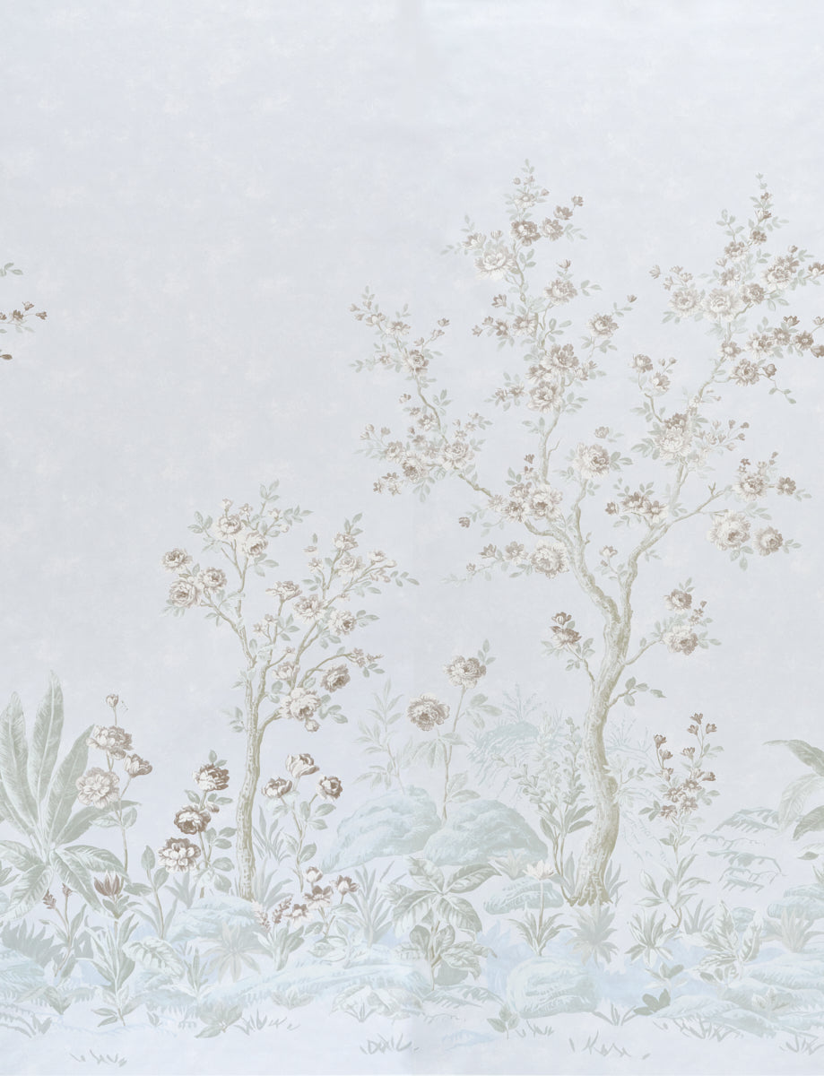 CHARLOTTE'S GARDEN 2 PANEL SET | Periwinkle
