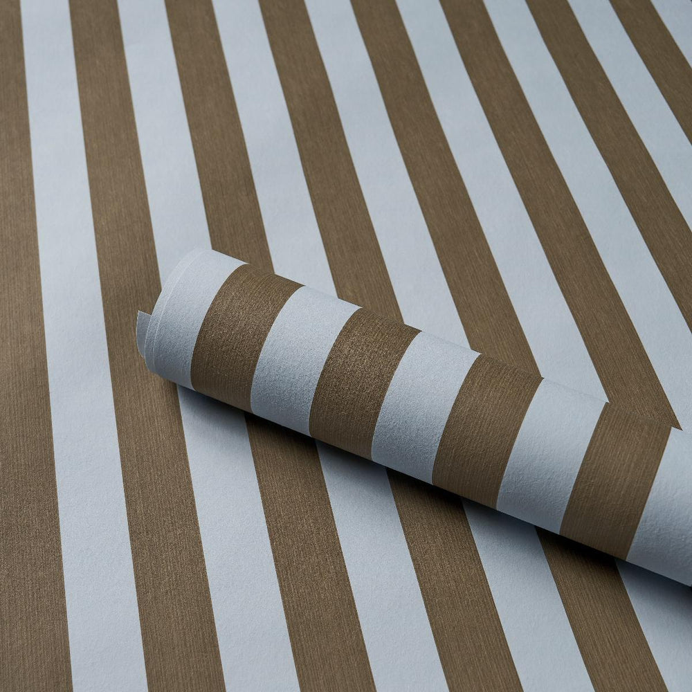 Edwin Stripe Medium | Brown & Sky