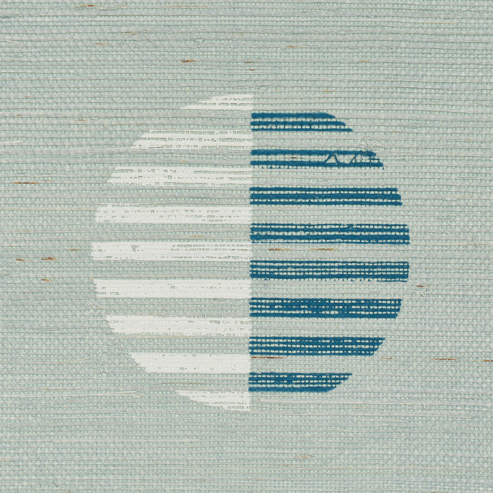 Ando Hand Blocked Sisal | Chambray