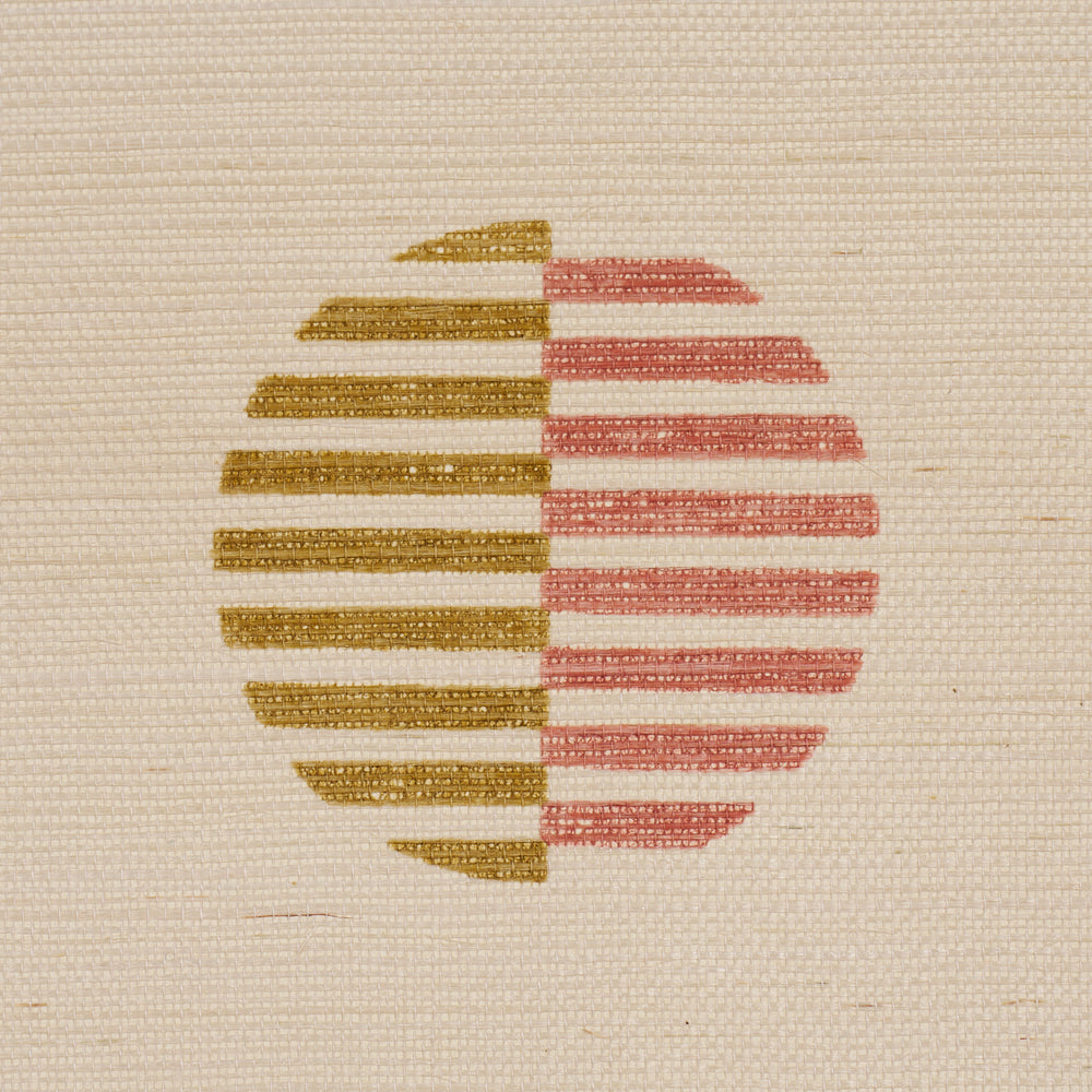 Ando Hand Blocked Sisal | Rust & Ochre