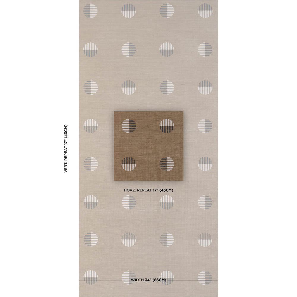 Ando Hand Blocked Sisal | Ivory & Charcoal On Natural