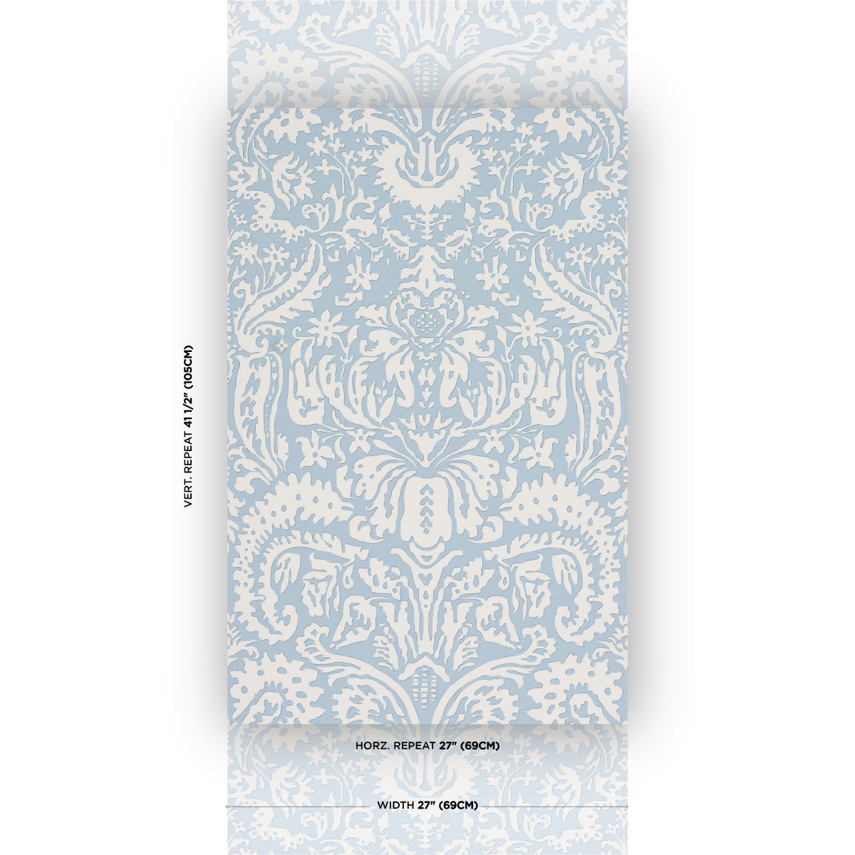 SUFFOLK DAMASK | Blue