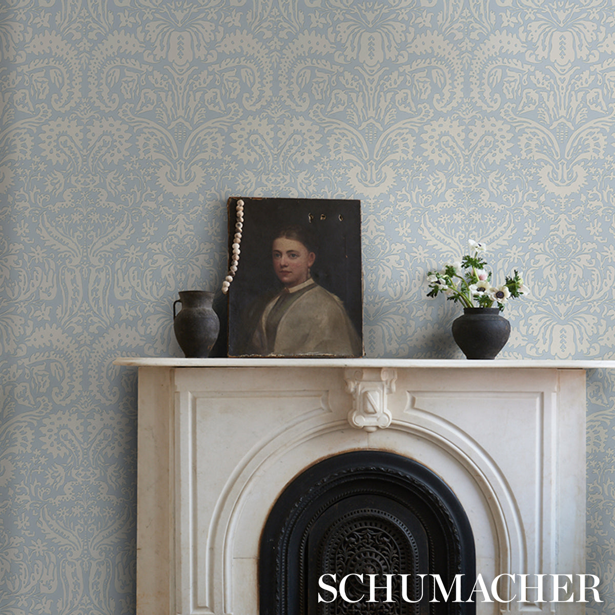 SUFFOLK DAMASK | Blue