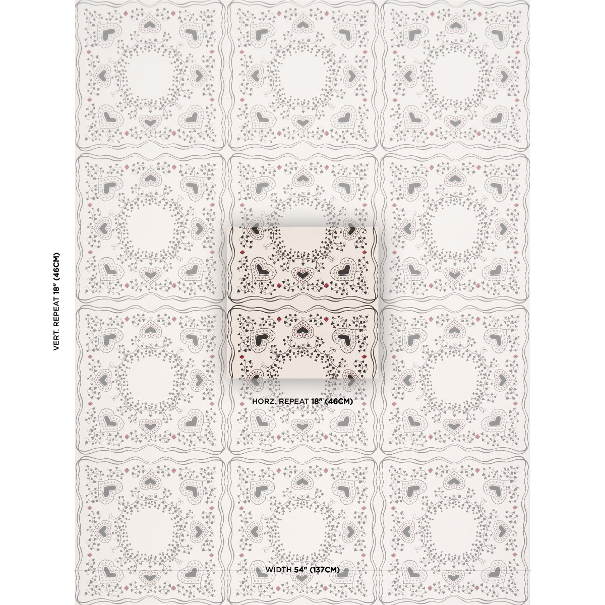 GARDEN OF HEARTS | Black & Ivory