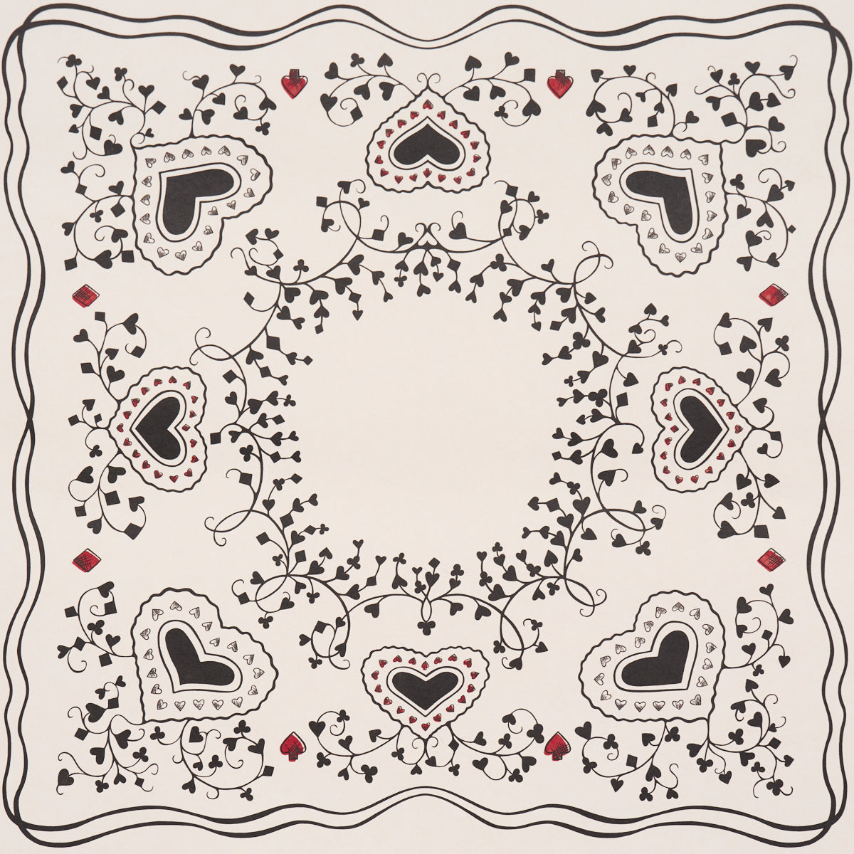 GARDEN OF HEARTS | Black & Ivory