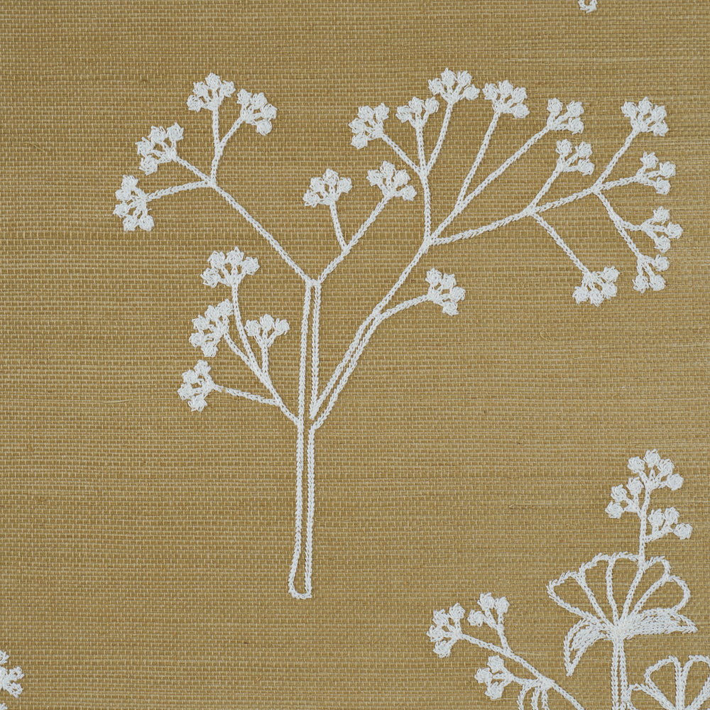 Lisbeth Embroidered Sisal | Olive