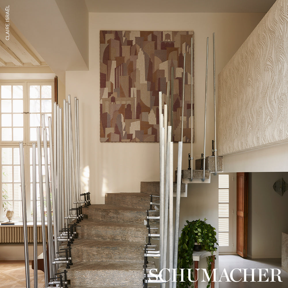 QUILTED WAVES WALLCOVERING | Dune