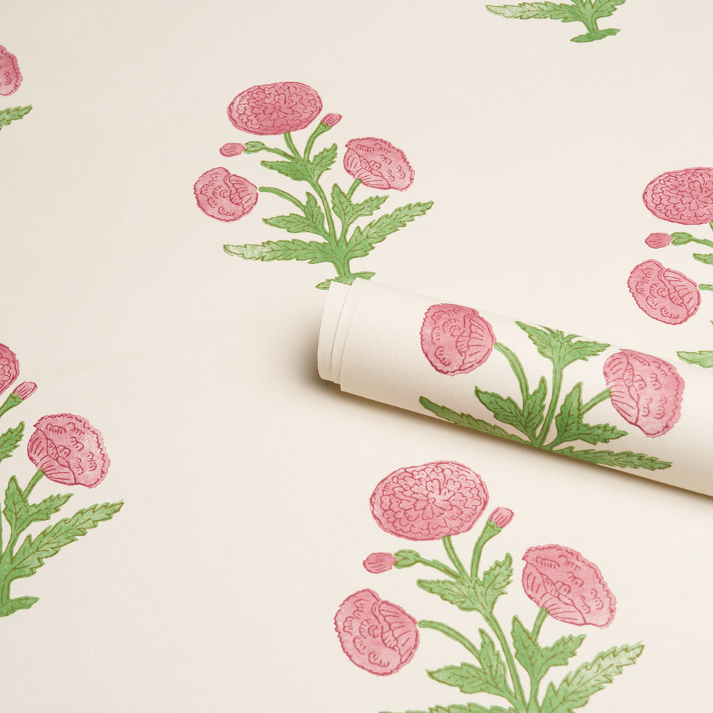 POPPY PRINT | Rose & Grass