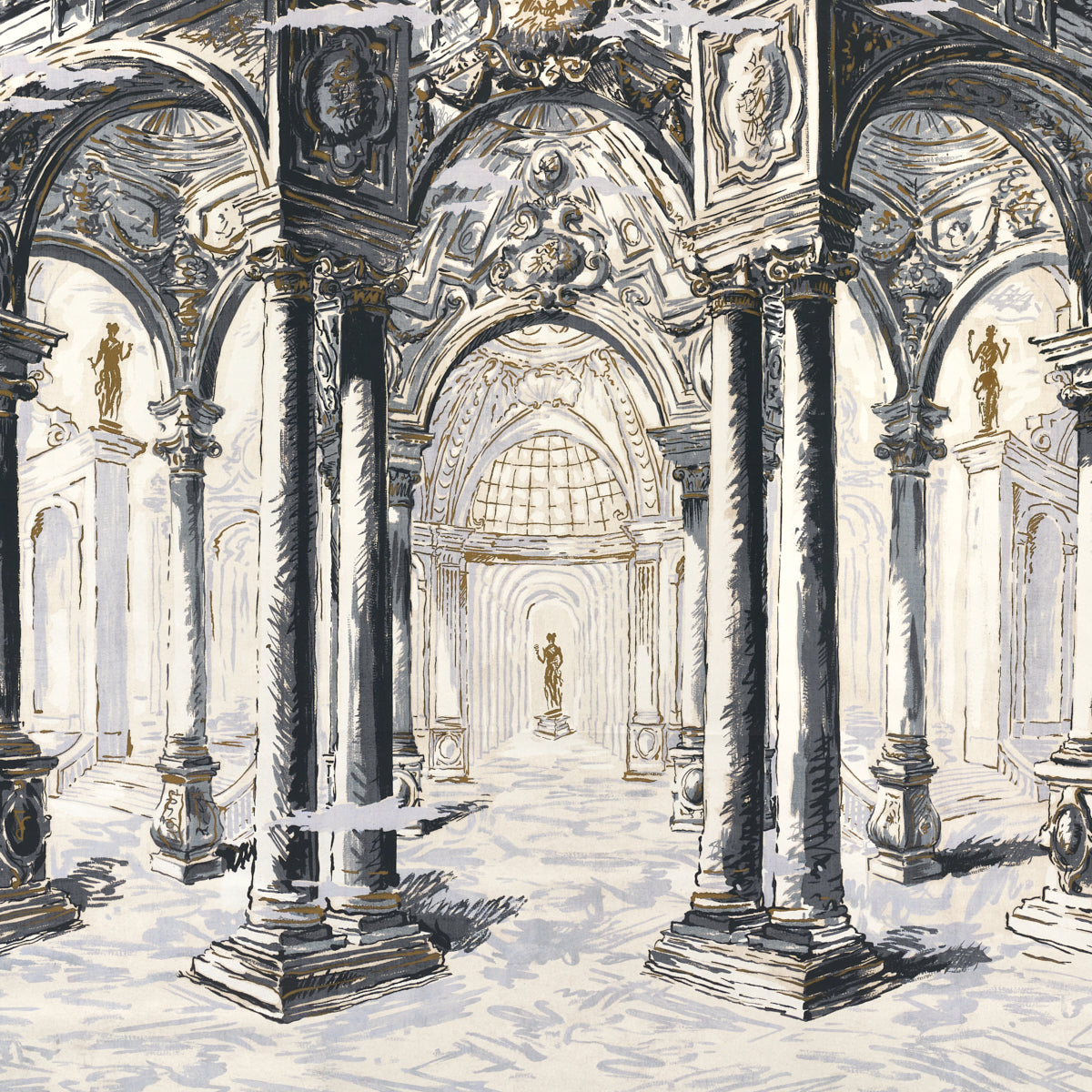 PALAZZO 4 PANEL SET | Antique Blue