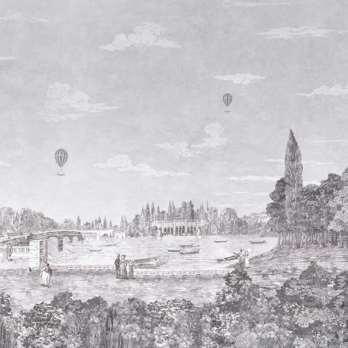 PROMENADE 4 PANEL SET | Grisaille