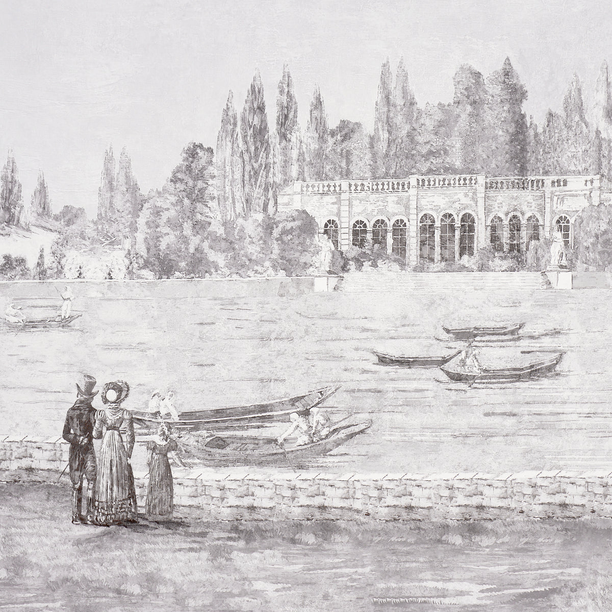 PROMENADE 4 PANEL SET | Grisaille