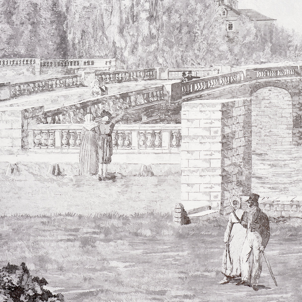 PROMENADE 4 PANEL SET | Grisaille