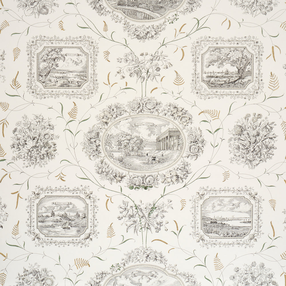 Century Scenic Toile | Black
