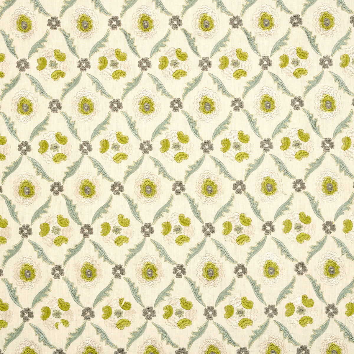 Claremont Embroidery | Chartreuse