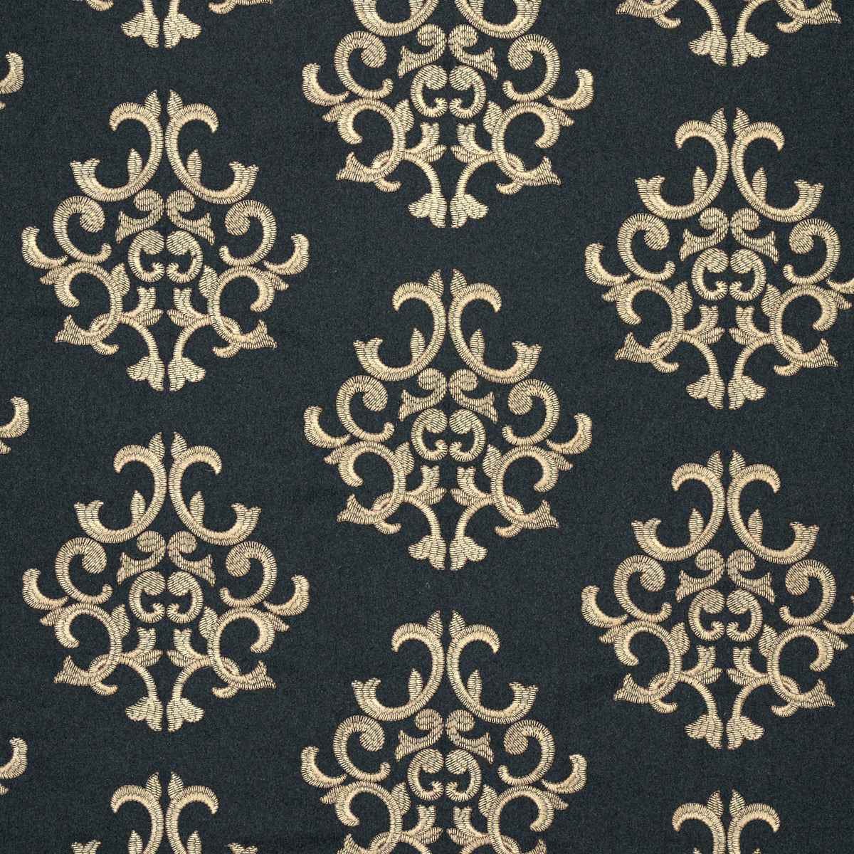 Byron Embroidered Wool | CHARCOAL