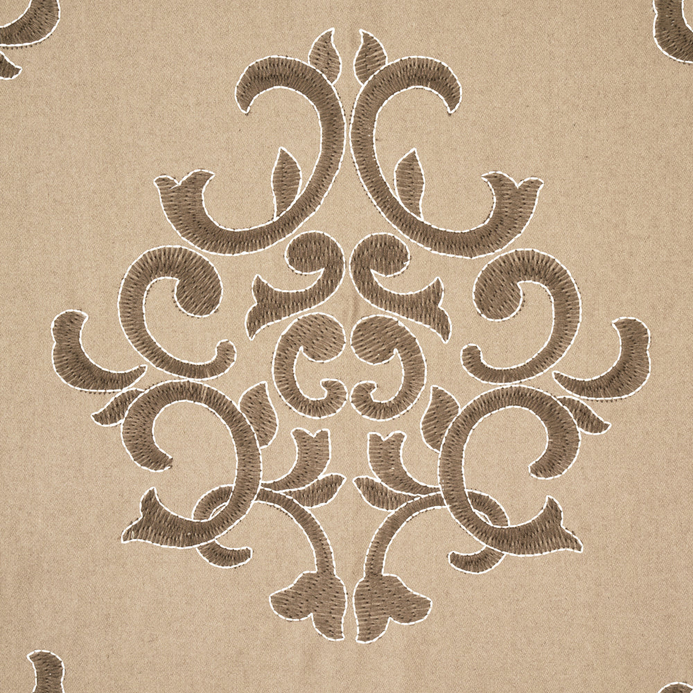 Byron Embroidered Wool | Buckskin