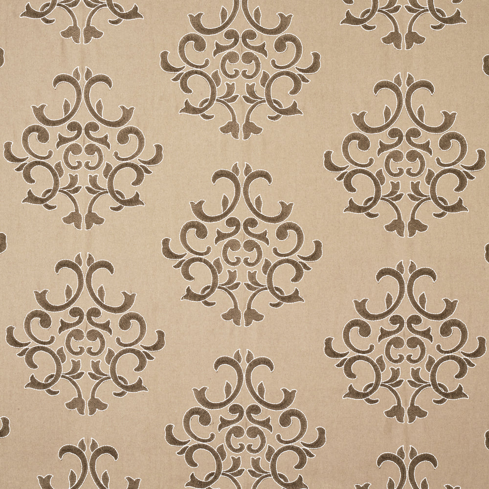 Byron Embroidered Wool | Buckskin