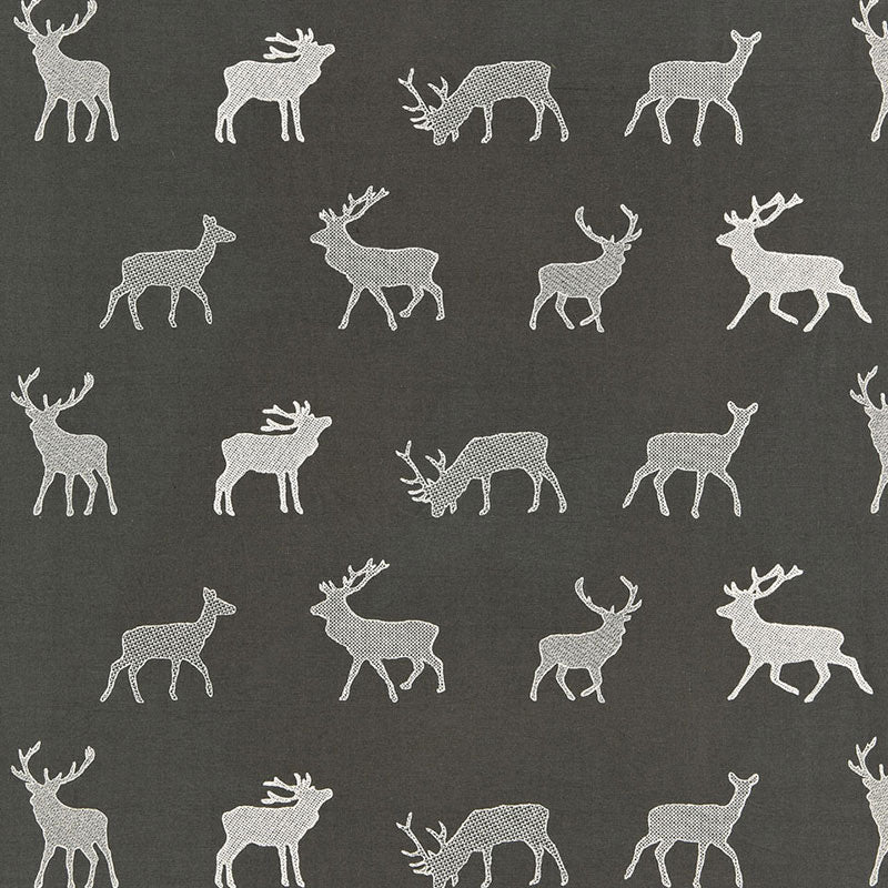 Caribou Embroidery | Charcoal