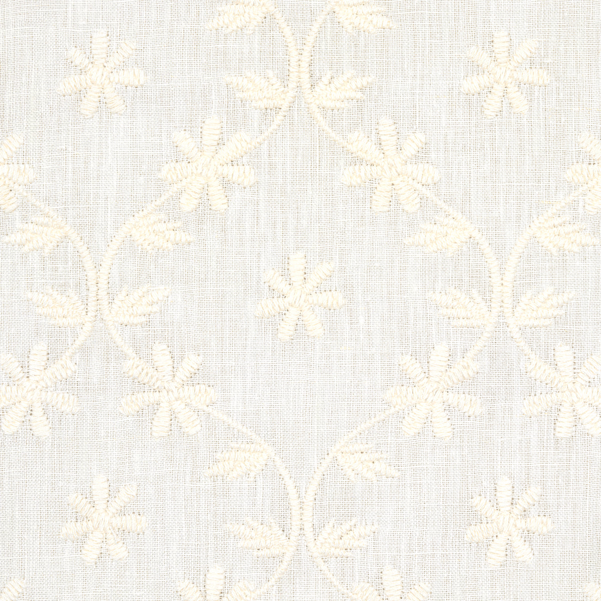 Cellini Embroidered Sheer | Ivory